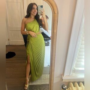 Abercrombie & Fitch One Shoulder Green Dress